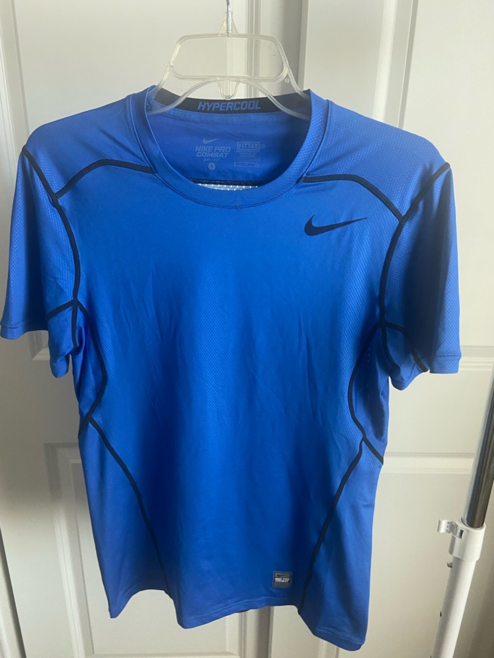 Nike Hypercool Royal Blue Performance Tee with Black Trim